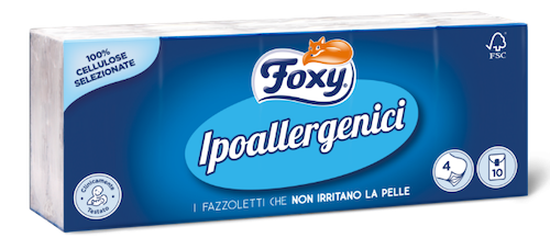 Fazzoletti Foxy Ipoallergenici - MammacheTest