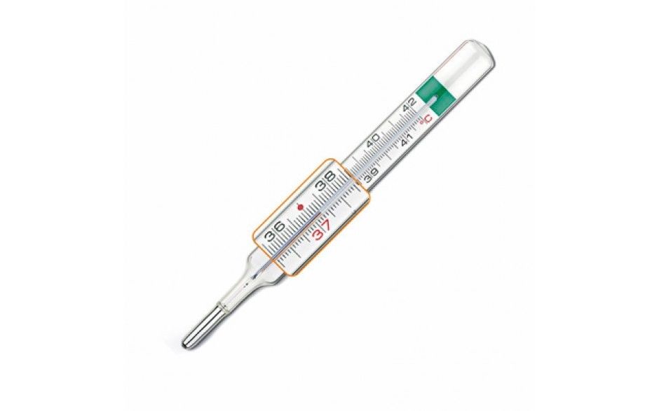 Termometro in vetro classico per febbre senza mercurio adulti e bambini