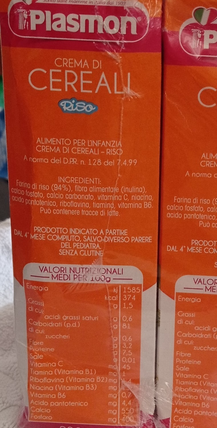 Crema di Cereali Riso - MammacheTest