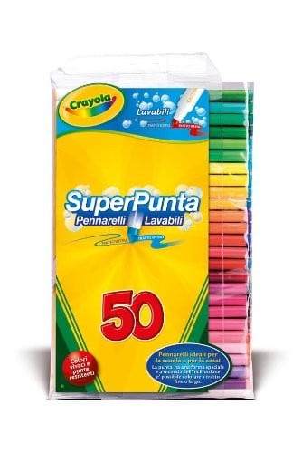 Crayola Valigetta 25 Pennarelli Lavabili Superpunta CRAYOLA