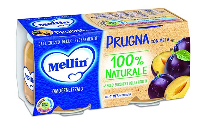 Omogeneizzato di Prugna con Mela 100%Naturale